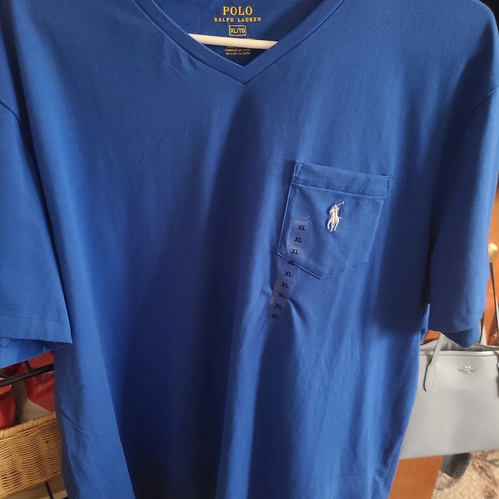 Polo Ralph Lauren v-neck tshirt Mens XL